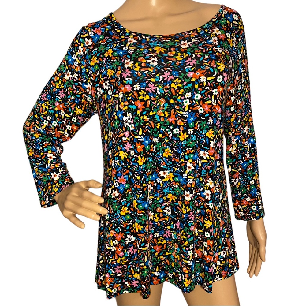 🆕 CABLE & GAUGE FLORAL FLOWY TOP NWOT